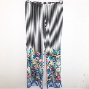 MELISSA PAIGE Petite Small Pants Palazzo Striped